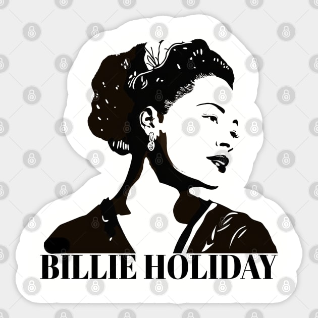 Billie Holiday Sticker by UrbanLifeApparel